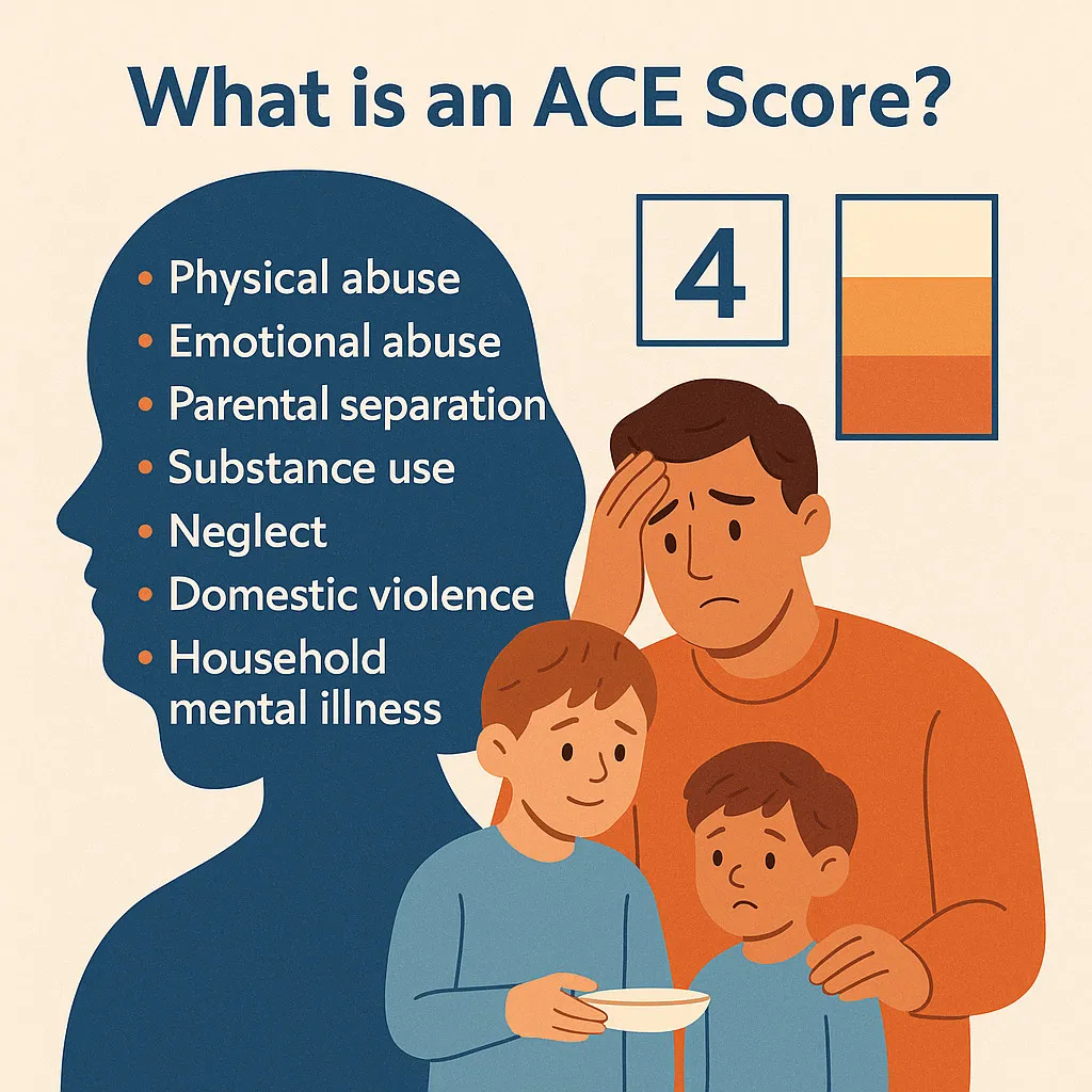 Illustration representing Adverse Childhood Experiences and parental history