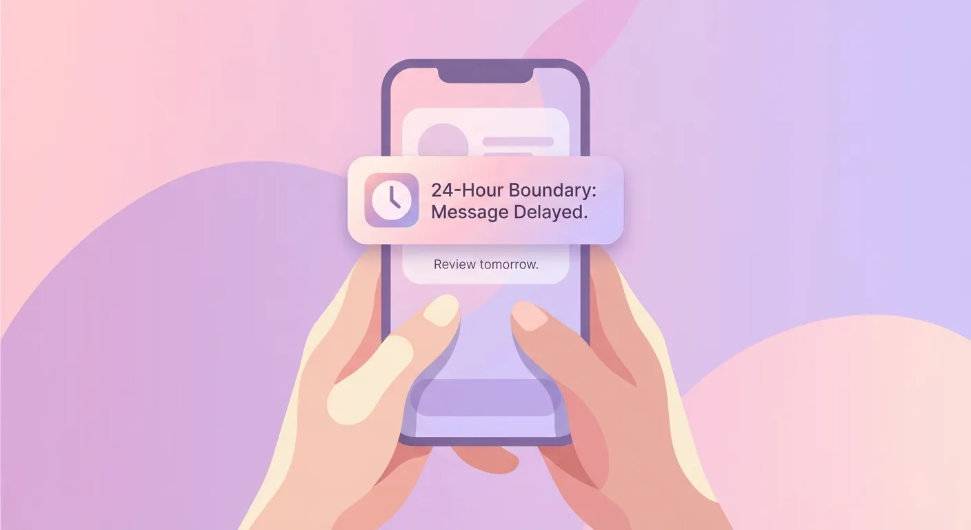 BestInterest app enforcing message boundaries against co-parenting boundary violations