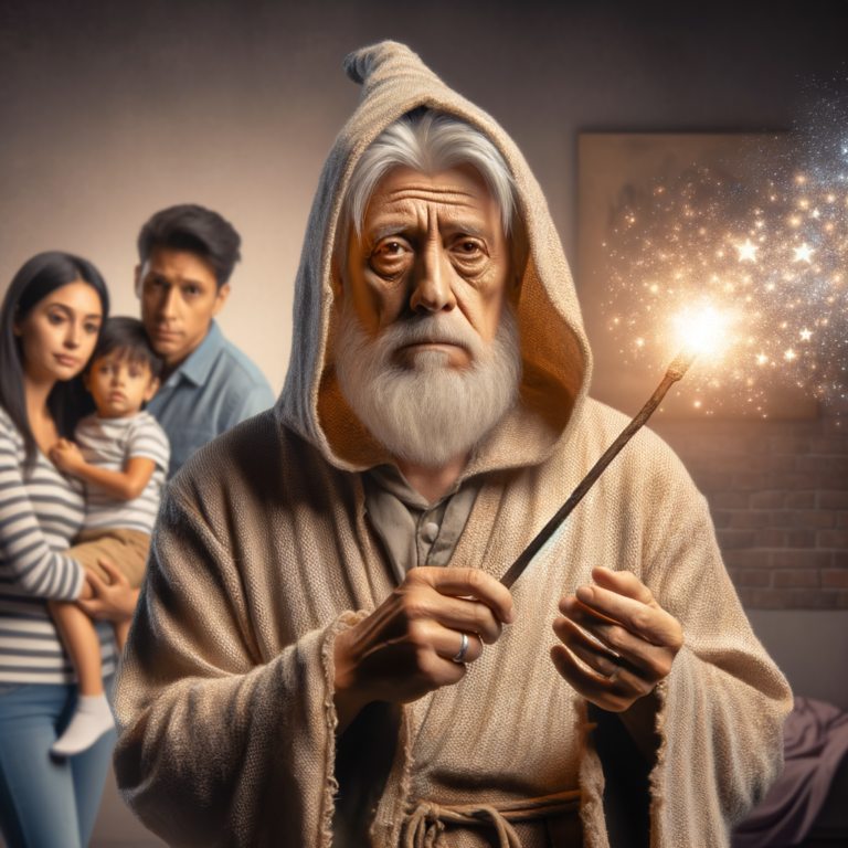 A tired old our family wizard waves his ineffective wand on a coparenting family in crisis