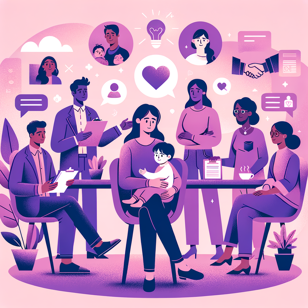 Coparenting support team with coaches, therapists, and family law attorneys