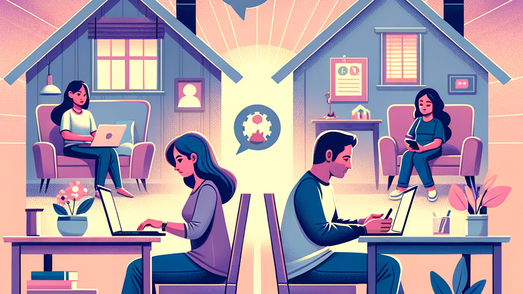 Coparents using communication tools like coparenting apps to improve communication