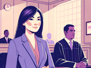 Remaining calm in court