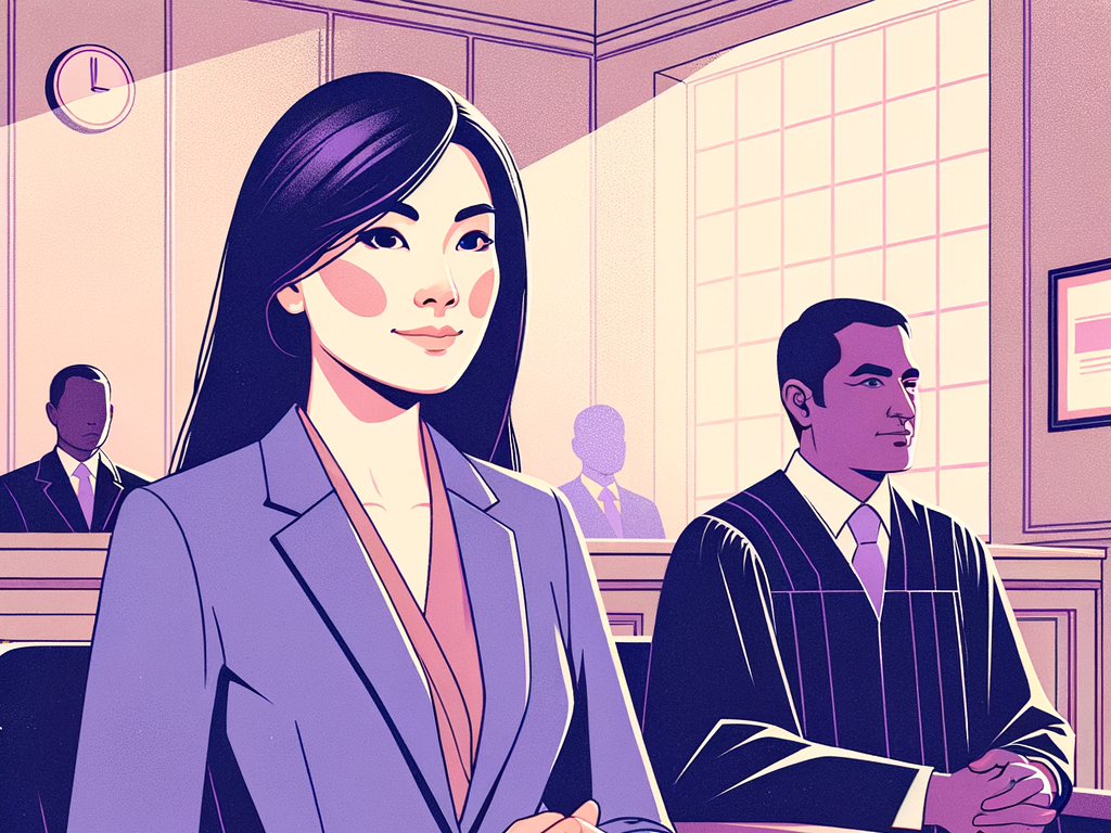 Remaining calm in court