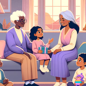 Extended family and grandparents in a blended family