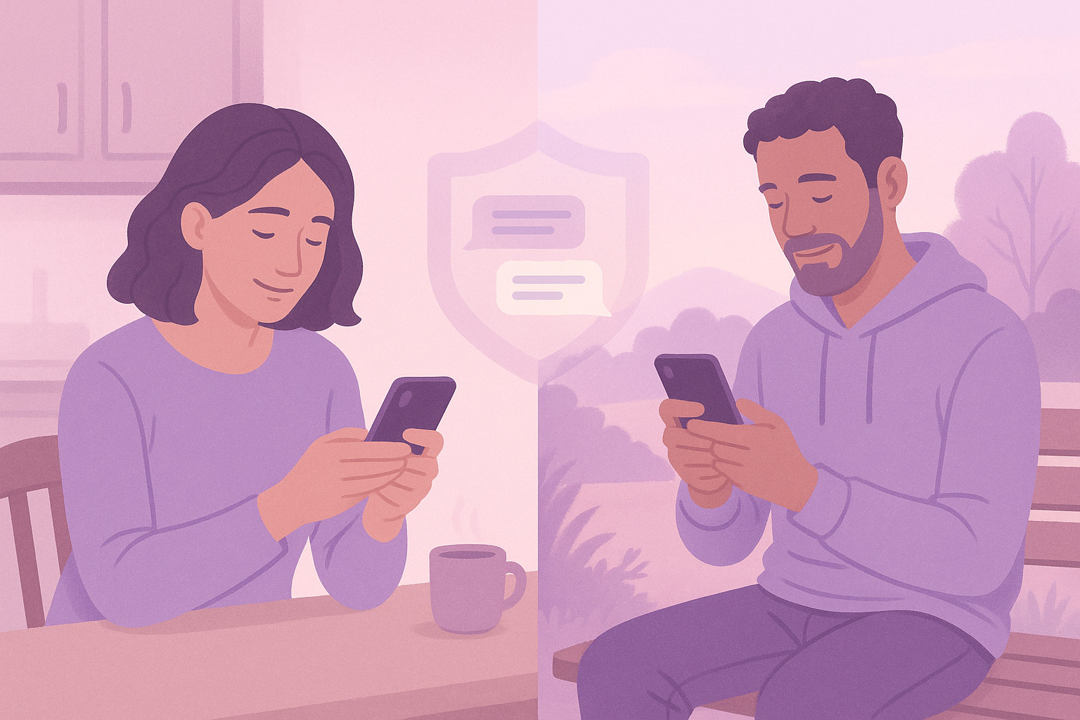 Coparents using Together Mode to communicate