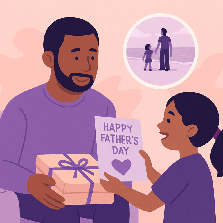 Coparenting dad with daughter