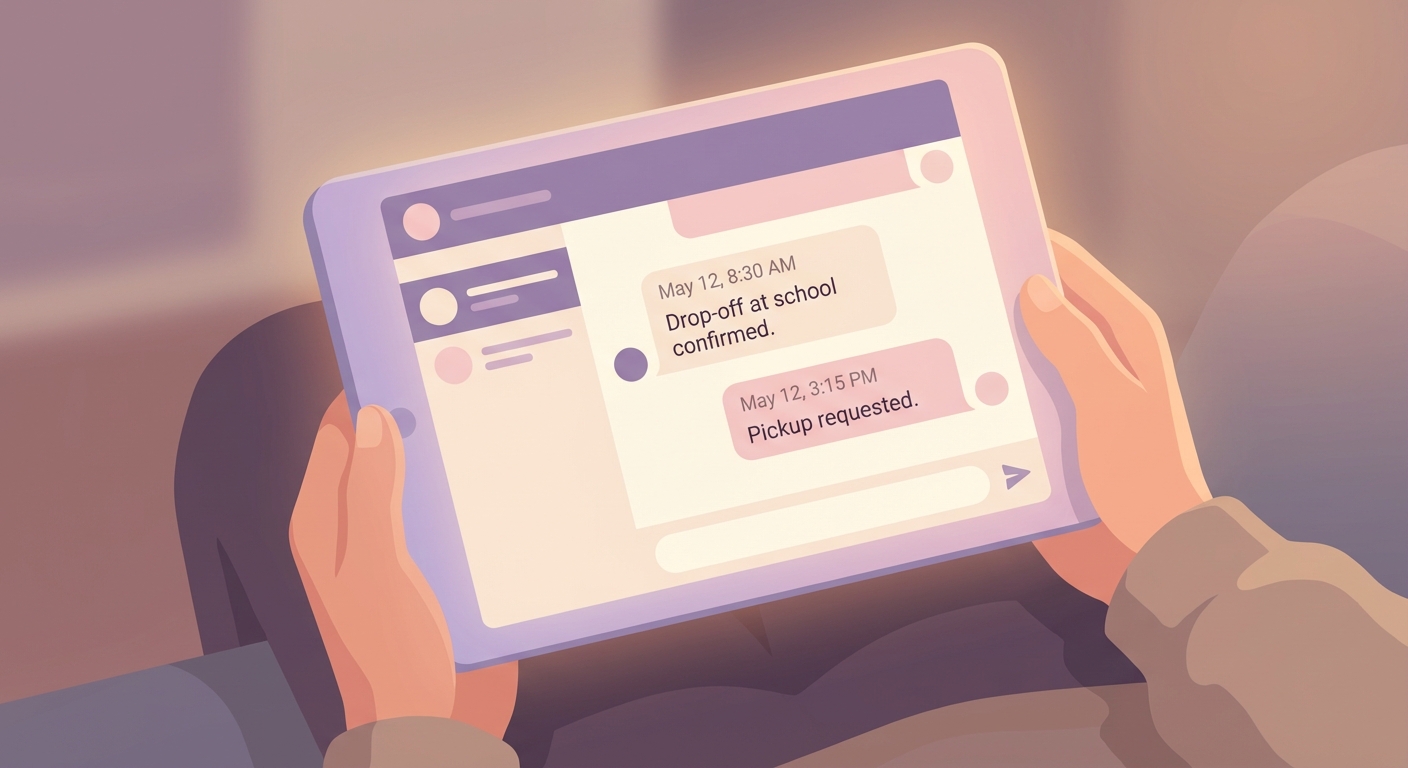 Co-parenting with a victim complex means using an app displaying immutable records, showing proof of communication and events to manage high-conflict ex with victim complex.